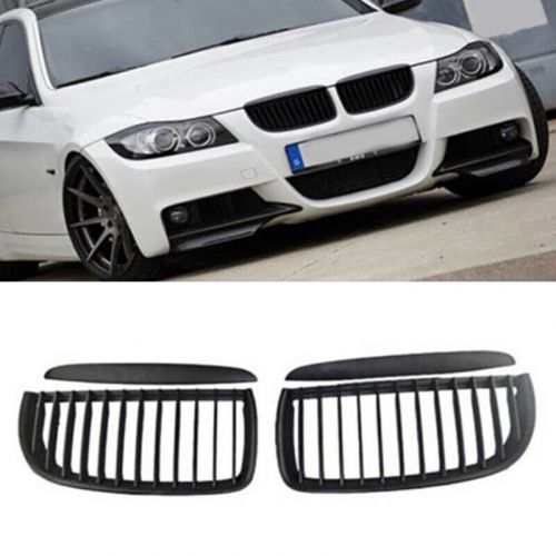 Car mat black front hood kidney grill mesh sport racing grills for 3er8921-