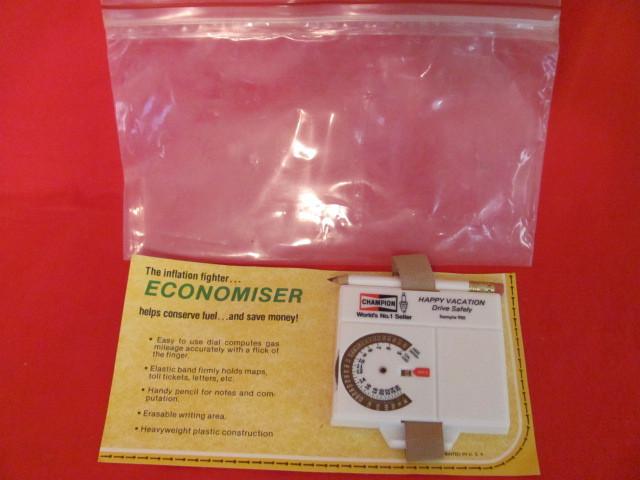 Vintage 1981 champion economiser fuel milage calculator (salesman sampler)