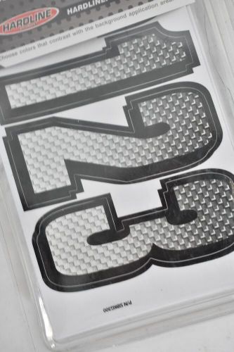 Hardline products registration kit 300 series silver/black sibkg300 144 decals