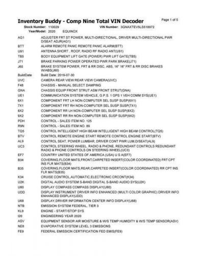 18 19 20 21 chevrolet equinox air shutter 10290988