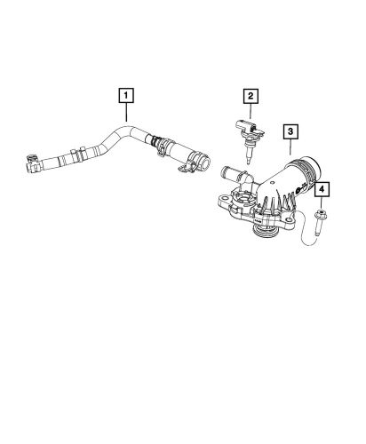 Genuine mopar thermostat housing 68217305ag