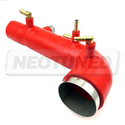 Turbo silicone induction hose inlet bolt-on for saab 9-2x 2.5l 2005-06 (red)