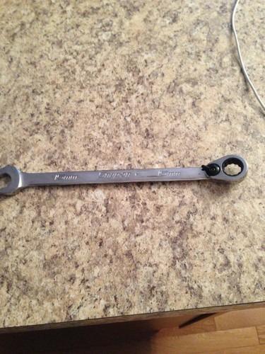 Snap on tools 15mm ratcheting fllank drive wrench soexrm15