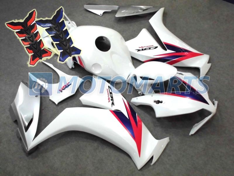 Free tank pad! injection fairing body kit for honda cbr1000rr fireblade 2012 ab