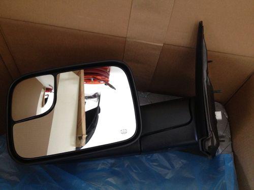 Dodge ram oem factory power and heated trailer tow mirrors from mopar.