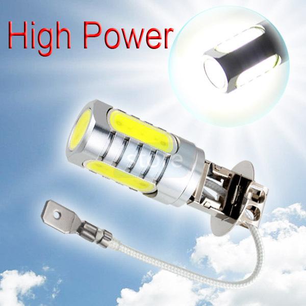 H3 high power 6w pure white fog running signal head light car led bulb lamp