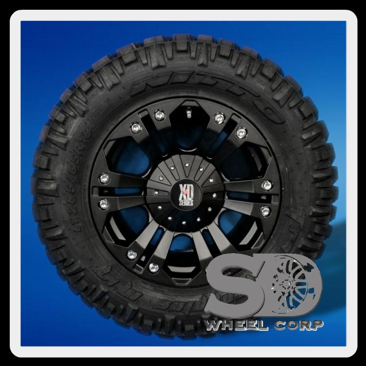 18" xd monster black /285-65-18 nitto trail grappler mt