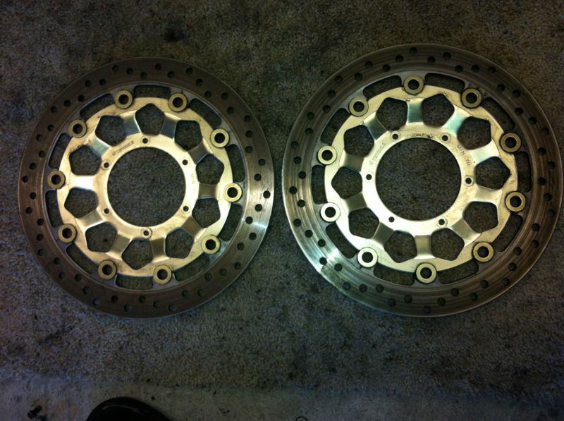 2004 2005 honda cbr 1000rr front brake disc rotors straight oem goo shape