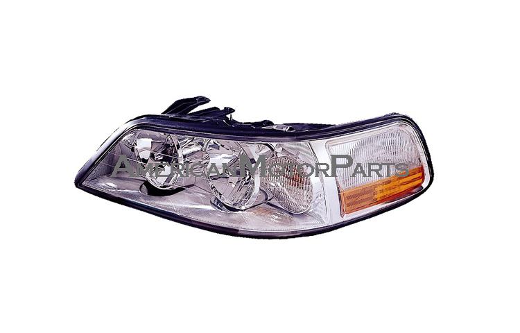 Left driver side replacement headlight w/o hid type 03-06 lincoln town car