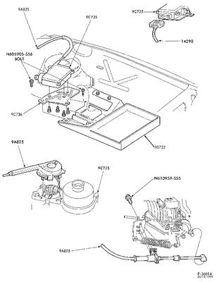 F68z9a825ag actuator assy 96 97 98 windstar