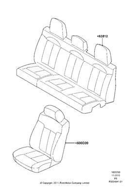 Vbl3z1663812l kit rear seat cover 11 f150