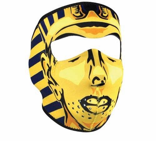 2 n1 reversible motorcycle biker, ski mobile neoprene full face mask - king tut