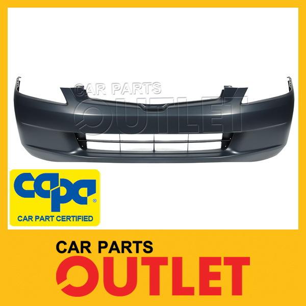 Capa 2003-2005 honda accord sedan front bumper cover v6 certified primered black