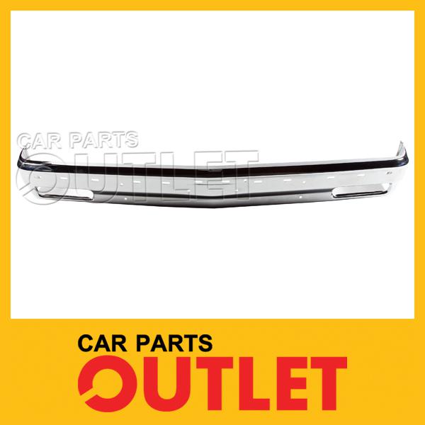 1983-1990 s10 blazer front bumper face bar gm1002140 chrome s15 jimmy strip hole