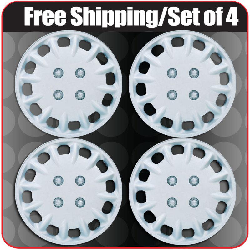 14" honda accord oem replacement hub caps wheel cover 4pc covers silver lacquer