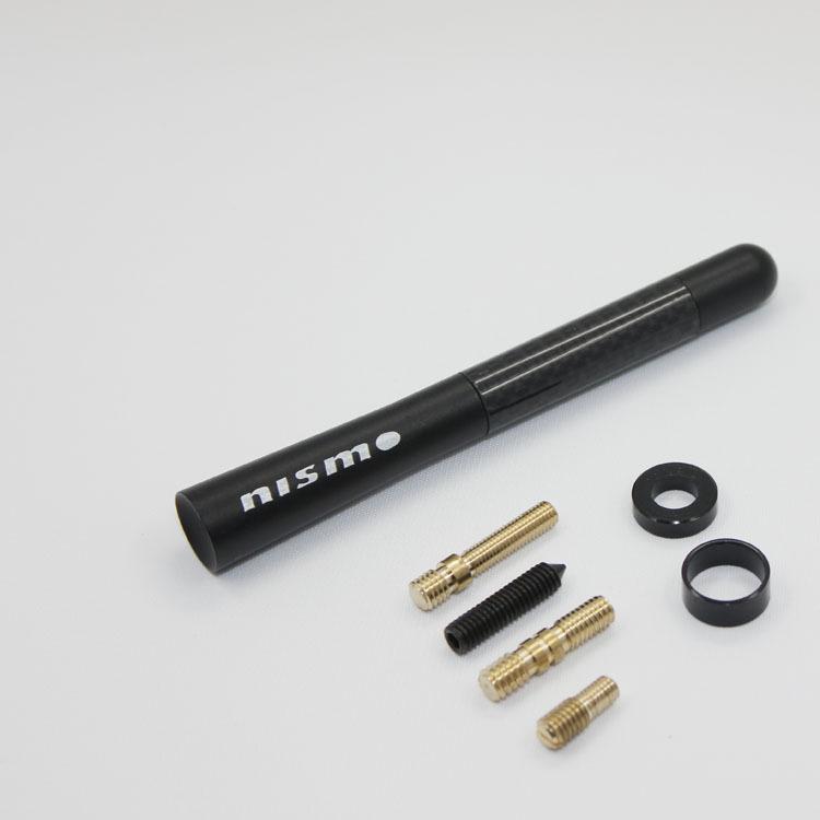 Jdm nismo sports black carbon fibre car am/fm radio 4.7" antenna for nissan