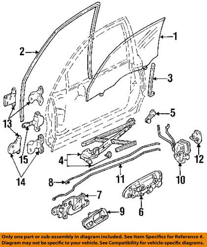 Honda oem 72132sr0a01 door-lock rod