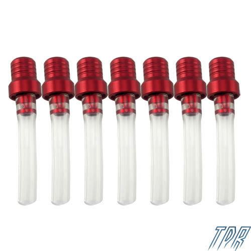 7pcs red gas cap vent breather hose crystal tube 50 90 110 125 140cc dirt bike