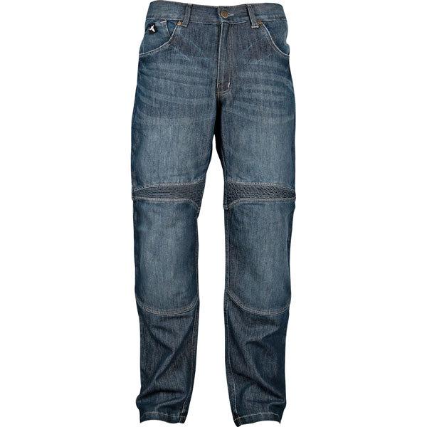Blue 32w x 34l speed and strength rage with the machine denim riding pant