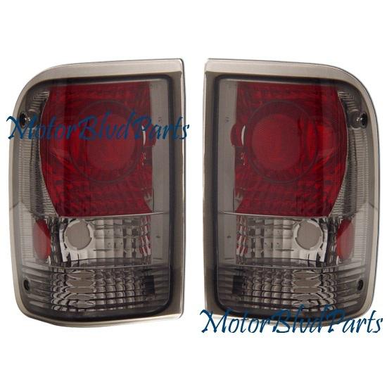 93-97 ranger smoked tail lights rear brake lamps pair