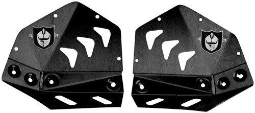 Pro armor s061075bl fat peg revolution heel guard plates suzuki ltr450 2006-up