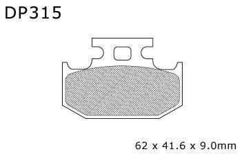 Dp standard brake pads rear cannondale e440a 2002