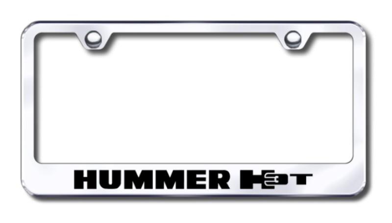 Gm hummer h3t  engraved chrome license plate frame made in usa genuine