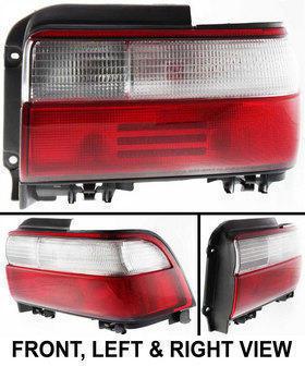 Clear and red lens new tail lamp with bulbs right hand rh passenger side car