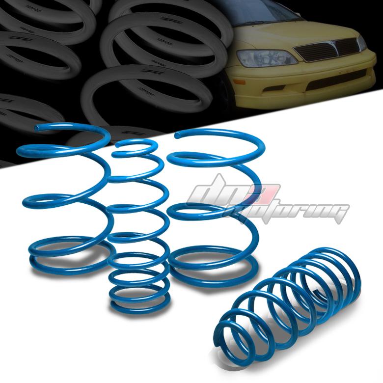 02-07 mit lancer cs9w jdm blue 1.5" drop suspension lowering spring f225/r155lb