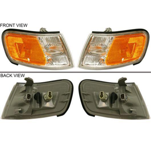 New pair set corner signal marker light lamp assembly sae dot 94-97 honda accord