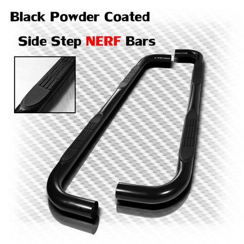 04-08 ford f150 super crew cab black coated 3" side step nerf bars running board