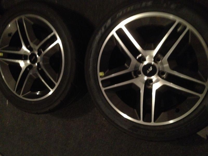  2 gt500 wheels rims 18x9.5 nitto nt05r 285 40 18 mustang svt