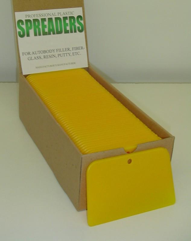 50 4'' plastic bondo spreaders, comes 50 per box auto body auto paint