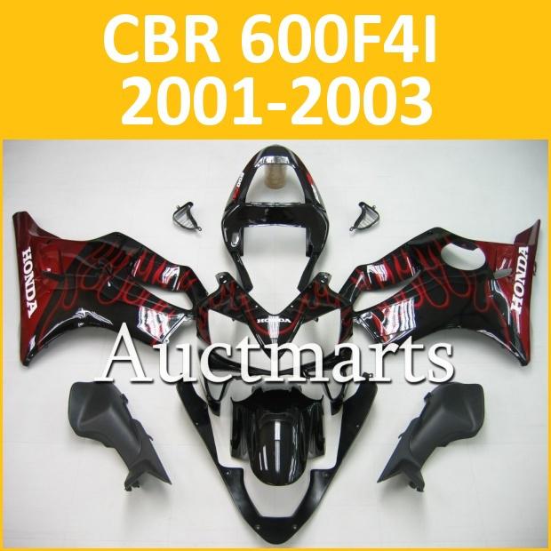 Fit honda 01 02 03 cbr 600f f4i 2001 2002 2003 fairing kit abs plastics c13 b12