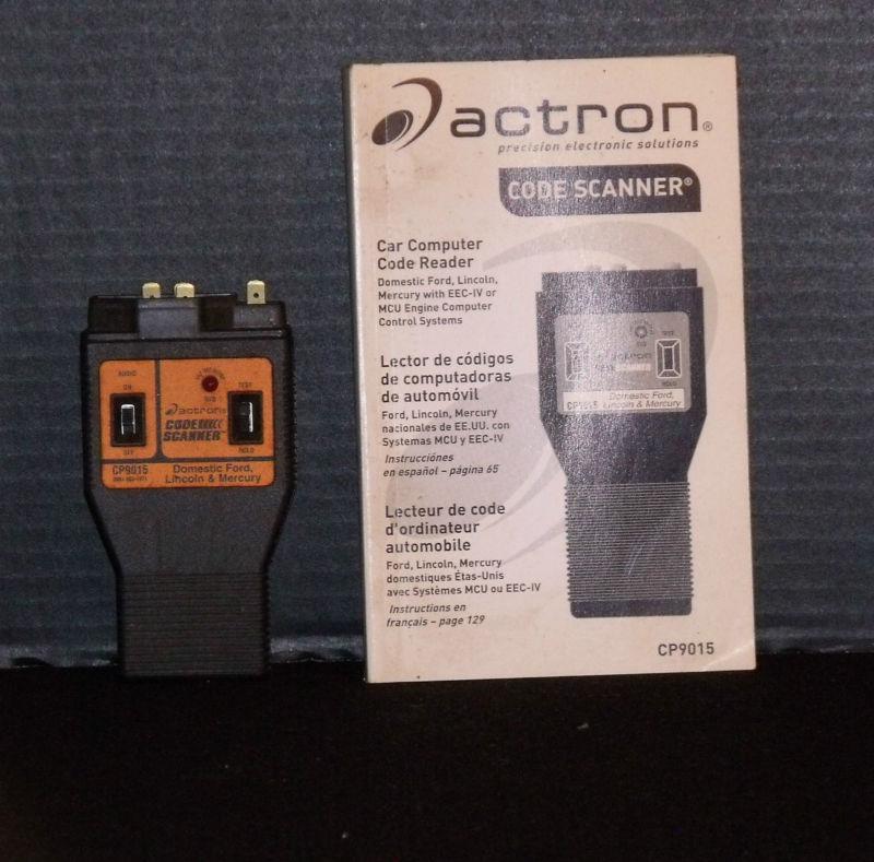 Actron car computer code reader for domestic ford, lincoln, mercury.