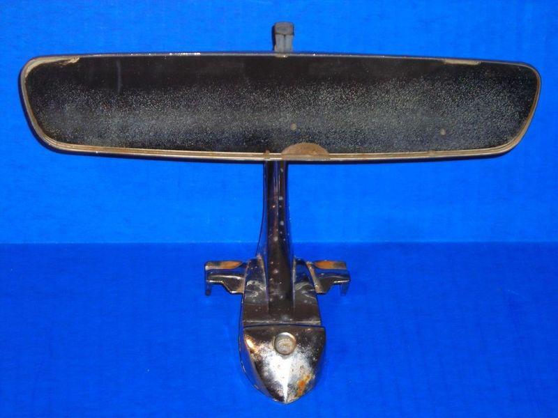 Vintage chevy impala 1966 oem glare proof rear view mirror 4482131 (free ship)