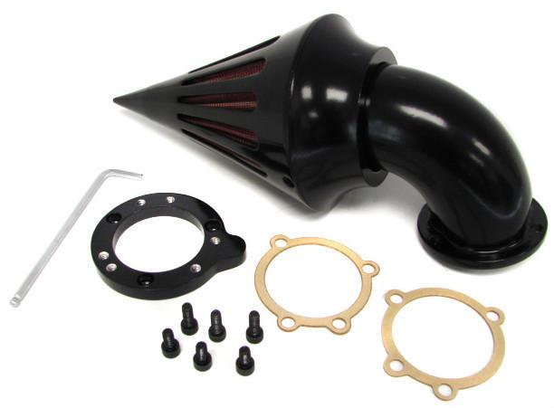 Black spike air cleaner intake filter for harley custom s&s cv carb sportster