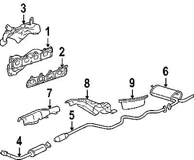 Chevrolet 12589453 genuine oem factory original manifold gasket