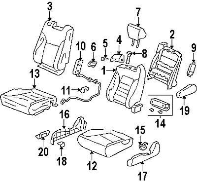 Honda 81238scvl01za genuine oem factory original recline cover