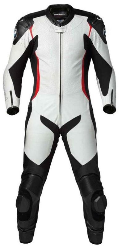 Bmw genuine motorcycle motorrad doubler suit men's black white red eu 98 us 40l