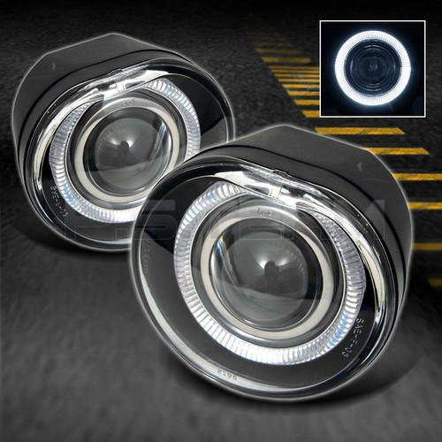 4500k super white bulb + 02-04 jeep liberty halo projector fog lights w/switch