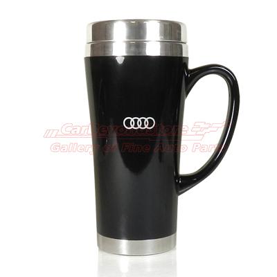 Audi black acrylic travel mug, tumbler, brand new licensed product + free gift