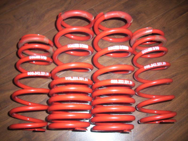  porsche 996  gt2/gt3 red coil springs f&r 99634353191 & 99633353191    box2