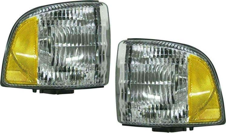 Capa corner light lamp lens & housing pair set (driver & passenger side, qty 2)