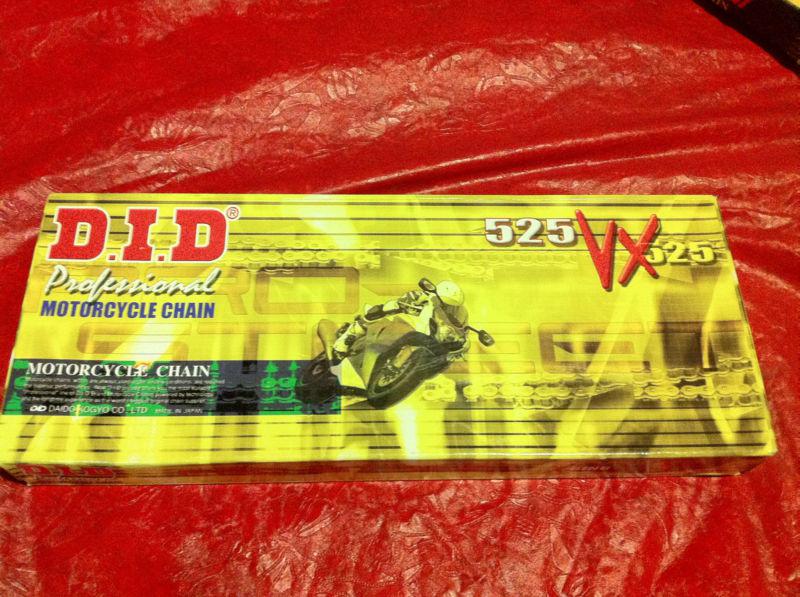 D.i.d. did 525 pro street x-ring vx series natural chain. 525vx-120 links