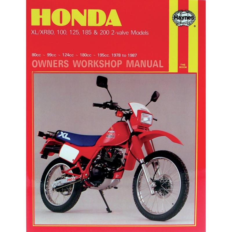 Haynes 566 repair service manual honda xl/xr 80/100/125/185/200 1978-1987