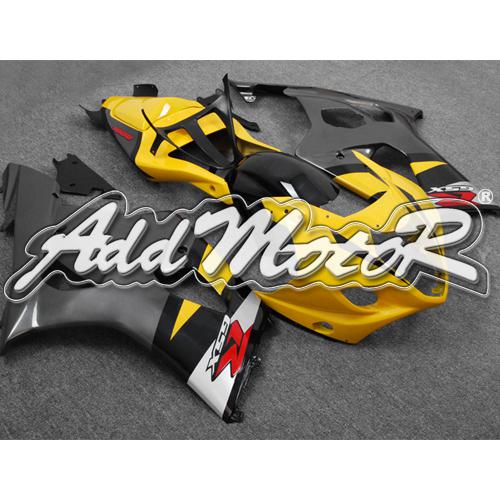 Injection molded fit gsxr1000 gsx-r1000 03-04 k3 yellow black fairing 13z59