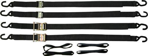 8 pk-2" ratchet-cam buckle tie down straps-motorcycle (hdmc-strap)