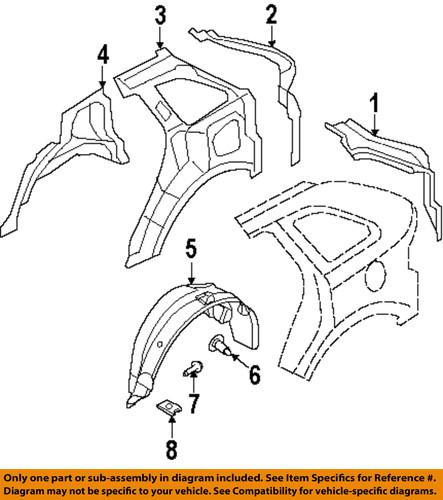 Lincoln oem 7a1z7828370a quarter panel-wheelhouse liner