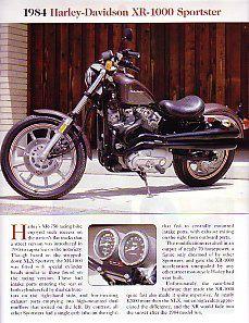 1984 harley davidson xr-1000 sportster article - must see !! 